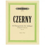 Czerny, C.: 50 Übungsstücke für Anfänger Op. 481 