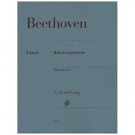 Beethoven, L. v.: Klavierquartette Es-Dur Op. 16, Es-, D-, C-Dur WoO 36/1-3 Urtext 