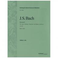 Bach, J. S.: Doppelkonzert BWV 1043 d-Moll – Violine 1 solo 