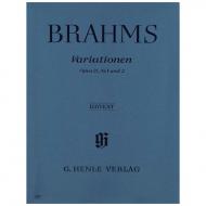 Brahms, J.: Variationen Op. 21, Nr. 1 und 2 