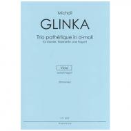 Glinka, M.: Trio pathétique in d-Moll – Einzelstimme Viola 