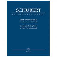 Schubert, F.: Sämtliche Streichtrios für Violine, Viola und Violoncello 
