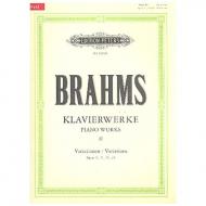 Brahms, J.: Variationen Op. 9, 21/1 und 2, 24, 35 