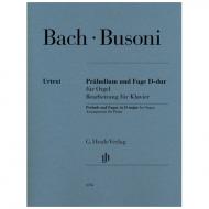 Busoni, F.: Präludium und Fuge D-dur für Orgel (Johann Sebastian Bach) 