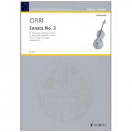 Cirri, G. B.: Violoncellosonata Nr. 3 F-Dur 