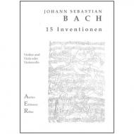 Bach, J. S.: 15 zweistimmige Inventionen BWV 772-786 