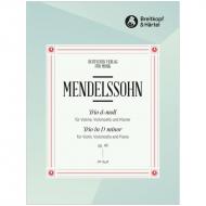 Mendelssohn Bartholdy, F.: Klaviertrio Op. 49 MWV Q 29 d-Moll 