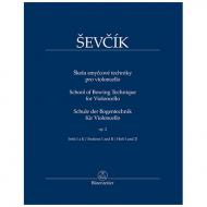 Ševcík, O.: Schule der Bogentechnik für Violoncello Op. 2 Heft I und II 
