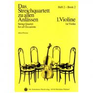 Das Streichquartett zu allen Anlässen Band 2 – Violine 1 