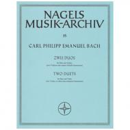 Bach, C, P. E.: 2 Duos aus »Musikalisches Vielerley« Wq 140, 142 