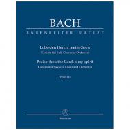 Bach, J. S.: Kantate BWV 143 »Lobe den Herrn, meine Seele« – Kantate für Soli, Chor und Orchester (Urtext der NBArev) 