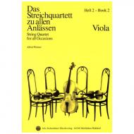 Das Streichquartett zu allen Anlässen Band 2 – Viola 