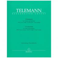 Telemann, G. Ph.: 3 Violinkonzerte TWV 51: a1 a-Moll, 51: D9 D-Dur, 51: g1 g-Moll 