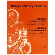 Górecki, H. M.: Violinsonatine Op. 8 