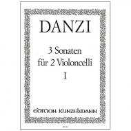 Danzi, F.: 3 Violoncellosonaten Band 1 Nr. 1 A-Dur 