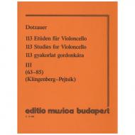 Dotzauer, J.J.F.: 113 Etüden Band 3 