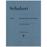 Schubert, F.: Duos für Klavier und Violine 