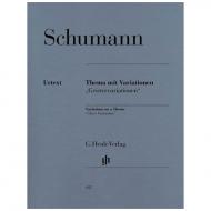 Schumann, R.: Variationen über ein eigenes Thema in Es-Dur (Geistervariationen) Anh. F 39 