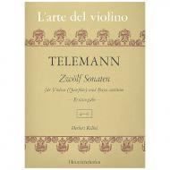 Telemann, G. Ph.: 12 Violinsonaten Band 2 (Nr. 4-6) 