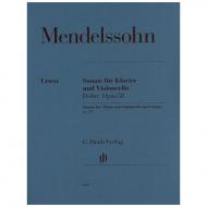 Mendelssohn Bartholdy, F.: Violoncellosonate Nr. 2 Op. 58 D-Dur 