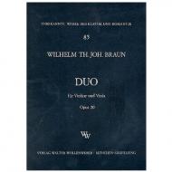 Braun, W. Th J.: Duo Op. 20 