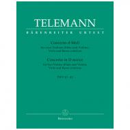 Telemann, G. Ph.: Concerto TWV 43:d2 d-Moll 