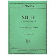 Sinding, C.: Suite Op. 10 a-Moll 