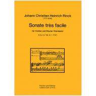 Rinck, J. Chr. H.: Sonate très facile Nr. 1 B-Dur (1797) 