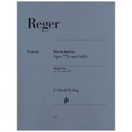 Reger, M.: Streichtrios a-Moll Op. 77b + d-Moll Op. 141b, Urtext 