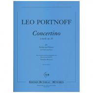 Portnoff, L.: Concertino Op. 18 a-Moll 