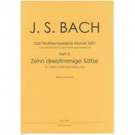 Bach, J. S.: 10 dreistimmige Sätze aus dem Wohltemperierten Klavier Teil I 