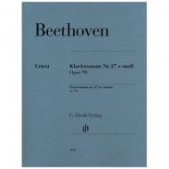 Beethoven, L. v.: Klaviersonate Nr. 27 Op. 90 e-Moll 