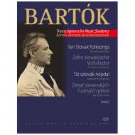 Bartók, B.: 10 slowakische Volkslieder (aus: Für Kinder) 