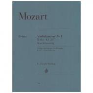 Mozart, W. A.: Violinkonzert Nr. 1 KV 207 B-Dur Urtext 