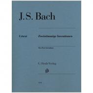 Bach, J. S.: Zweistimmige Inventionen BWV 772-786 
