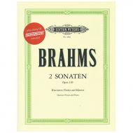 Brahms, J.: Violasonaten Op. 120/1-2 f-Moll und Es-Dur (+CD) 