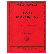 Wieniawski, H.:  Two Mazurkas Op. 12 