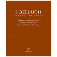 Koželuch, L.: Sechs leichte Sonaten für Klavier 
