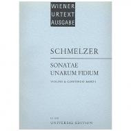 Schmelzer, J. H.: Sonatae unarum fidium Band 1 