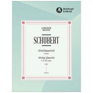 Schubert, F.: Streichquartett D 87 Op. posth. 125/1 Es-Dur 