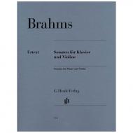 Brahms, J.: 3 Violinsonaten (+ Scherzo) 