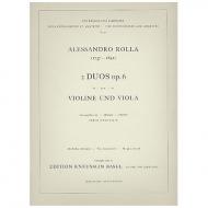 Rolla, A.: 2 Duos Op. 6/1 C-Dur und Op. 6/2 g-Moll 