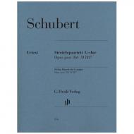 Schubert, F.: Streichquartett G-Dur Op. posth.161 D887 