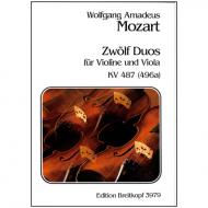 Mozart, W. A.: 12 Duos KV 487 (496a) »Kegelduette« 