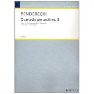 Penderecki: Quartetto per archi no. 3 