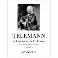 Telemann, G. Ph.: 12 Fantasien TWV 40:26-37 (1735) 