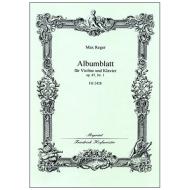 Reger, M.: Albumblatt Op. 87/1 