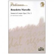 Marcello, B.: Violinsonate Op. 2/5 G-Dur (+CD) 
