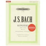 Bach, J. S.: Violinkonzert Nr. 1 BWV 1041 a-Moll Urtext (+CD) 