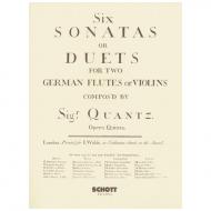 Quantz, J. J.: 6 Sonatas or Duets 